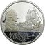 Cook Islands Dollar Elizabeth II Captain James Cook 2003 Proof KM# 1127 CAPTAIN JAMES COOK 1OZ. 999 SILVER AGE OF DISCOVERY 2003 coin reverse