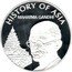 Cook Islands Dollar History of Asia. Mahatma Gandhi 2004 KM# 1156 HISTORY OF ASIA MAHATMA GANDHI coin reverse