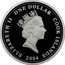 Cook Islands Dollar Battle of the Emden and Sydney. 90th Anniversary 2004 Proof KM# 1147 ELIZABETH II ONE DOLLAR COOK ISLANDS 2004 coin obverse