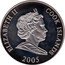 Cook Islands Dollar Winter Games Turin (Winter Games Turin 2005 KM# 1173 ELIZABETH II COOK ISLANDS 2005 coin obverse