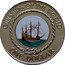 Cook Islands One Dollar English Flagship Ark Royal 2006 KM# 480 GUNSHIPS OF THE WORLD ONE DOLLAR coin reverse