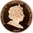 Cook Islands Dollar Diamond Wedding Anni. State occasions 2007 Proof KM# 1200 ELIZABETH II 1 DOLLAR COOK ISLANDS 2007 coin obverse