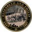 Cook Islands Dollar Royal Carriage. Colored 2007 Proof KM# 1197 ELIZABETH II AND PHILIP 1947 EP 2007 coin reverse