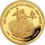 Cook Islands Dollar 100th Anniversary of the Walking Liberty Design 2007 Proof KM# 1520 100 YEARS WALKING LIBERTY 1907-2007 1/2G .99999 FINEST GOLD 1 DOLLAR coin reverse