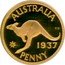 Cook Islands One Dollar 1937 Pattern Penny 2007 Proof KM# 492 AUSTRALIA XG 1937 PENNY coin reverse