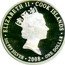 Cook Islands Dollar Elizabeth II Perth Mint Shilling 2008 Proof KM# 499 ELIZABETH II COOK ISLANDS RDM 1OZ 999 SILVER 2008 ONE DOLLAR coin obverse