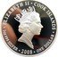 Cook Islands One Dollar 1910 Florin 2008 Proof KM# 495 ELIZABETH II COOK ISLANDS RDM 1OZ 999 SILVER 2008 ONE DOLLAR coin obverse