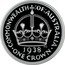 Cook Islands One Dollar Elizabeth II Crown 2008 Proof KM# 500 COMMONWEALTH OF AUSTRALIA 1938 K G ONE CROWN coin reverse