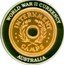 Cook Islands Dollar Elizabeth II WWII Internment Camp Token 2008 Proof KM# 498 WORLD WAR II CURRENCY INTERNMENT CAMP AUSTRALIA coin reverse