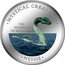 Cook Islands Dollar Elizabeth II Nessie 2009 KM# 794 MYSTICAL CREATURES THE MONSTER OF LOCH NESS NESSIE coin reverse