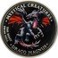Cook Islands Dollar Draco Magnus 2009 Proof KM# 1327 MYSTICALS CREATURES THE BEAST FROM HELL DRACO MAGNUS coin reverse
