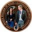 Cook Islands 1 Dollar William and Kate With Hat 2011 Proof KM# 1459 HRH PRINCE WILLIAM OF WALES CATHERINE ELIZABETH MIDDLETON coin reverse