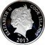 Cook Islands Dollar FIFA World Cup Brazil. Mascot 2013 Proof KM# 1613 ELIZABETH II COOK ISLANDS IRB 2013 coin obverse