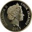 Cook Islands Dollar 2014 FIFA World Cup Brazil 2013 Proof KM# 1612 ELIZABETH II COOK ISLANDS IRB 2013 coin obverse