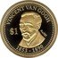 Cook Islands Dollar Elizabeth II Vincent van Gogh 2013 Proof KM# 1607 VINCENT VAN GOGH $1 AU 585 1853 1890 coin reverse