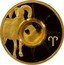 Cook Islands One Dollar Signs of the Zodiac Series. Aries ND Proof KM# 426a coin reverse