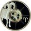 Cook Islands Dollar Aries. The Ram ND Proof KM# 426 coin reverse