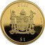 Fiji 1 Dollar (300th Anniversary of Publishing Daniel Defoe's Robinson Crusoe) FIJI $1 0.5 G AU 585 coin obverse