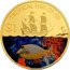 Fiji 1 Dollar Albino Yellow Tang 2009  KM# 146a TROPICAL FISH OF FIJI $ 1 coin reverse