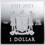 Fiji 1 Dollar Coca-Cola 2021  Proof FIJI 2021 1OZ .999 FINE SILVER 1 DOLLAR coin obverse
