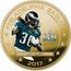 Fiji One Dollar Philadelphia Eagle Super Bowl LII Champions. Jay Ajayi 2018 JAY AJAYI SUPER BOWL 52 LII PHILADELPHIA EAGLES 2017 coin reverse