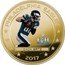 Fiji One Dollar Philadelphia Eagle Super Bowl LII Champions. Zach Ertz 2018 ZACH ERTZ SUPER BOWL 52 LII PHILADELPHIA EAGLES 2017 coin reverse