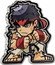 Fiji 1 Dollar Streetfighter. Ryu 2021  Proof  coin reverse