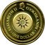 Cook Islands One Dollar Zodiac Gemstones. The Twins 2003 KM# 428b ONE DOLLAR ELIZABETH II COOK ISLANDS coin obverse