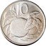 Cook Islands 10 Cents Elizabeth II 4th portrait. Oranges 2015 10 coin reverse
