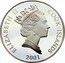 Cook Islands 10 Dollars XXVIII Summer Olympic Games 2004 Athens Disk throw 2001 Proof KM# 473 ELIZABETH 11 COOK ISLANDS 2001 coin obverse