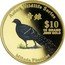 Cook Islands 10 Dollars Mikado Pheasant 2001 Proof KM# 549 ASIAN WILDLIFE SERIES 帝雉 $10 10 GRAMS .9999 GOLD MIKADO PHEASANT coin reverse