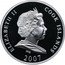 Cook Islands 10 Dollars Elizabeth II Moai 2007 Proof KM# 585 ELIZABETH II COOK ISLANDS IRB 2007 coin obverse
