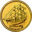 Cook Islands 10 Dollars Elizabeth II Bounty 2009 KM# 1474 10 DOLLARS 1/10 OZ FINE GOLD .9999 coin reverse