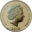 Cook Islands 10 Dollars 2010 KM# 1496 Dependency of New Zealand/Decimal Coinage coin obverse