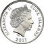 Cook Islands 10 Dollars Westminster Abbey 2011 KM# 1566 ELIZABETH II COOK ISLANDS IRB 2011 coin obverse