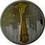 Cook Islands 10 Dollars Space Needle 2011 Proof KM# 1555 UNITED STATES OF AMERICA SPACE NEEDLE 10 DOLLARS WORLD MONUMENTS coin reverse
