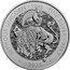 UK 10 Pounds Charles III Seymour Unicorn 2024  Bullion SEYMOUR UNICORN 10 OZ FINE SILVER 999.9 DL 2024 coin reverse