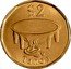 Fiji 2 Dollars (Pilgrim Falcon. Coloured) KM# 337a $2 TANOA coin reverse
