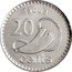 Fiji 20 Cents (Crimson Shining Parrot. Coloured) KM# 334a 20 CENTS TABUA coin reverse