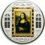 Cook Islands 20 Dollars The Mona Lisa by Leonardo da Vinci 2009 Proof KM# 697 MASTERRIECES OF ART LEONARDO DA VINCI MONA LISA 2009 coin reverse