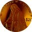 Cook Islands 20 Dollars Maria 2022 $20 9999 GOLD 1/10TH OZ coin reverse