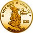 Cook Islands 20 Dollars Peter Rabbit 2022 PETER RABBIT TM $20 ©FW&CO 2022 9999 GOLD 1/10TH OZ coin reverse