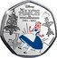 Cook Islands 25 Cents (Alice in Wonderland. Down the Rabbit Hole) ALICE IN WONDERLAND 1951 - 2021 DISNEY ©DISNEY coin reverse