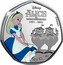 Cook Islands 25 Cents (Alice in Wonderland. That's Logic) ALICE IN WONDERLAND 1951 - 2021 DISNEY ©DISNEY coin reverse