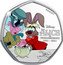 Cook Islands 25 Cents (Alice in Wonderland. The Tea Party) ALICE IN WONDERLAND 1951 - 2021 DISNEY ©DISNEY coin reverse