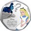 Cook Islands 25 Cents (Alice in Wonderland. Who Are You?) ALICE IN WONDERLAND 1951 - 2021 DISNEY ©DISNEY ? coin reverse