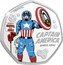 Cook Islands 25 Cents Captain America. Apollo Mission 2021 Proof CAPTAIN AMERICA SINCE 1941 © MARVEL MIGHTY MARVEL WAS HERE coin reverse