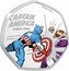 Cook Islands 25 Cents Captain America. Baron Zemo 2021 Proof CAPTAIN AMERICA SINCE 1941 © MARVEL coin reverse