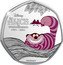 Cook Islands 25 Cents (lice in Wonderland. Everyone's Mad Here) ALICE IN WONDERLAND 1951 - 2021 DISNEY ©DISNEY coin reverse