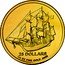 Cook Islands 25 Dollars Elizabeth II Bounty 2009 KM# 1475 25 DOLLARS 1/4 OZ FINE GOLD .9999 coin reverse